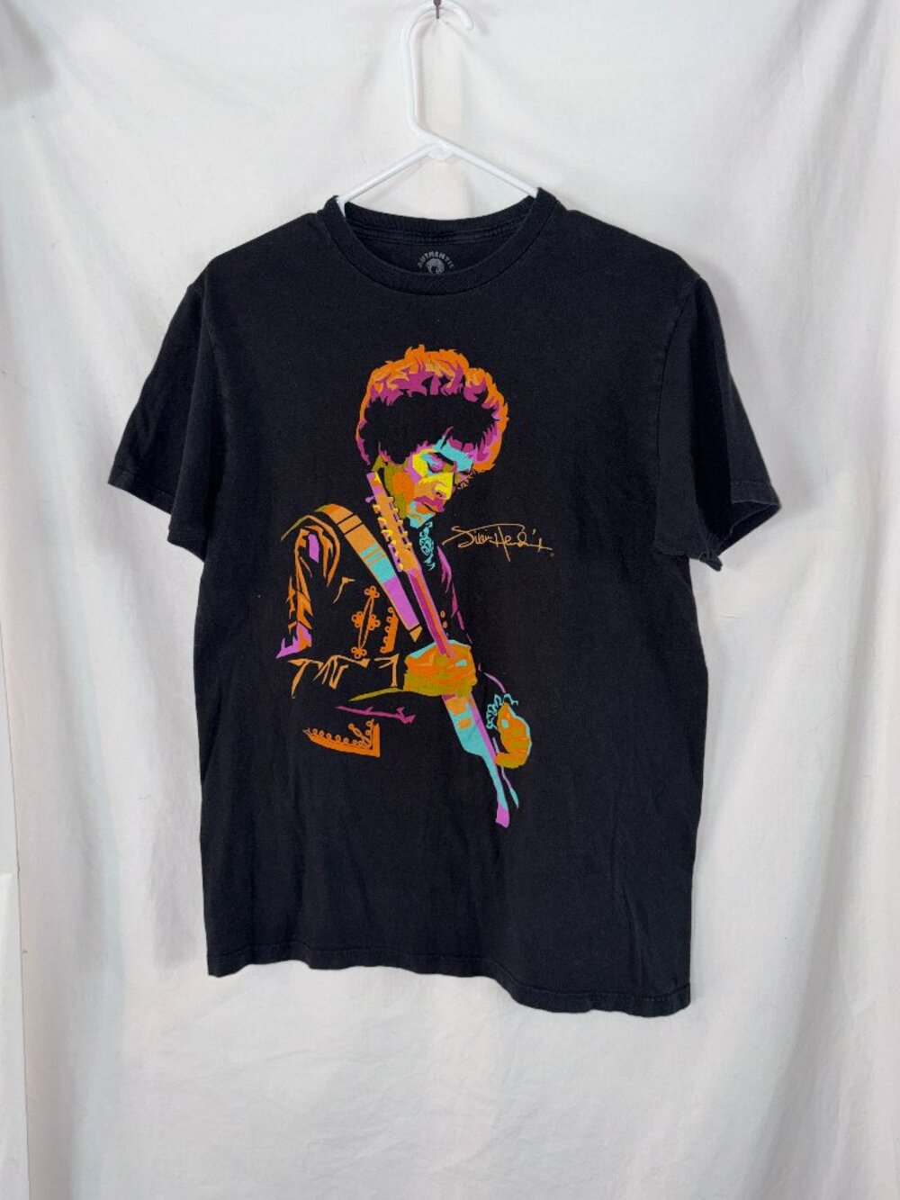 Jimi Hendrix Authentic Graphic T-Shirt Women Size M Black Chuck Boyd Pop Art Tee